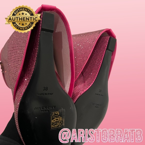 GIVENCHY Shark Lock embellished knee-high boots - Picture 4 of 5